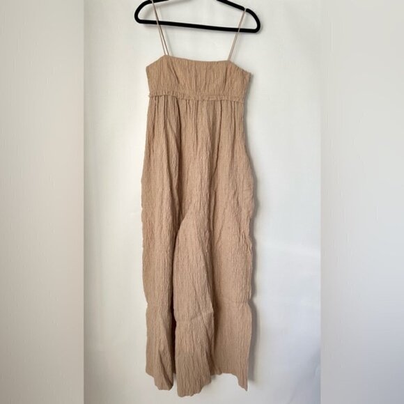 Zara, Ladies Structured Long Jumpsuit - Beige. Size: XS (US). NWT - Picture 3 of 16